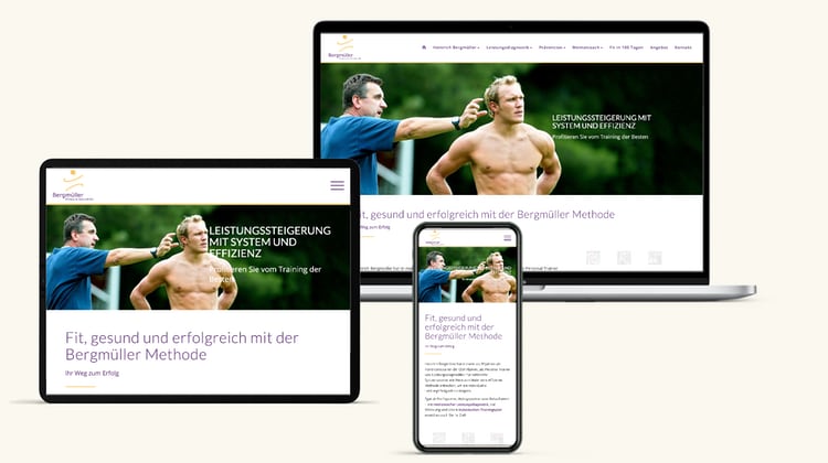 Homepage Fuer Sport Trainer